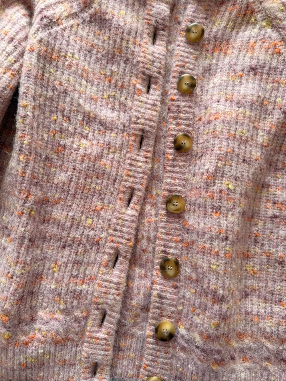 Sézane Othello Cardigan – Multicoloured Lilac - Picture 4 of 7